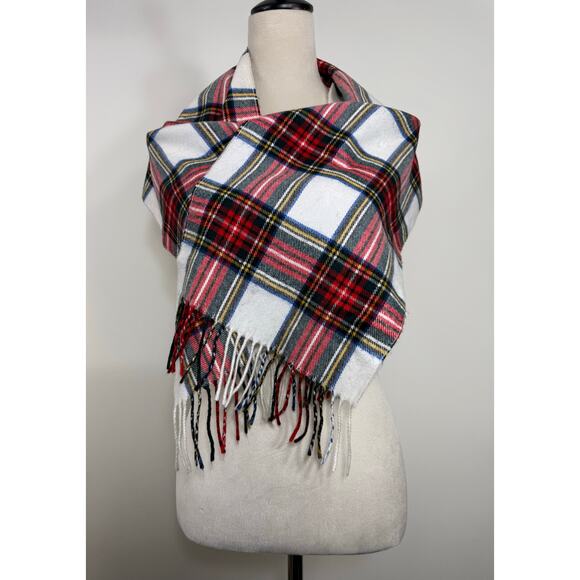 Vintage Christian Dior Monsieur Tartan Plaid Scarf | Cashmaire - Picture 2 of 7